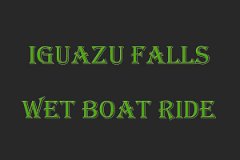 Wet Boat ride